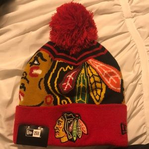 Canadian Blackhawks winter hat